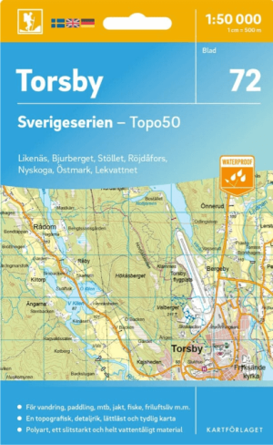 Wandelkaart 72 Sverigeserien Torsby - Norstedts