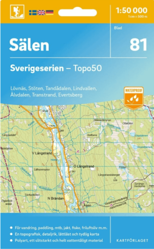 Wandelkaart 81 Sverigeserien Sälen - Norstedts