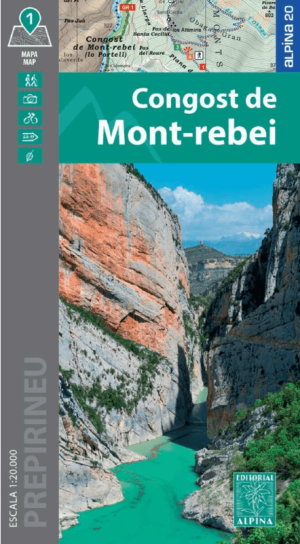 Wandelkaart 33 Congost de Mont-rebei - Ed. Alpina