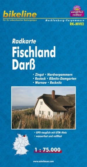 Fietstourkaart Fischland Darß Vorpommern - Estenbauer