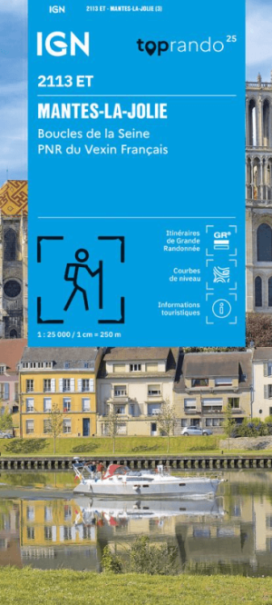 Wandelkaart 2113 ET Mantes-la-Jolie & Boucles de la Seine - IGN