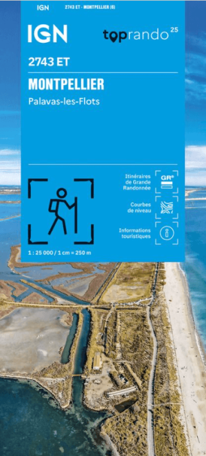 Wandelkaart 2743 ET Montpellier & Palavas-les-Flots - IGN