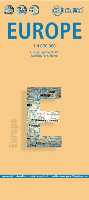 Landkaart Europa - Borch