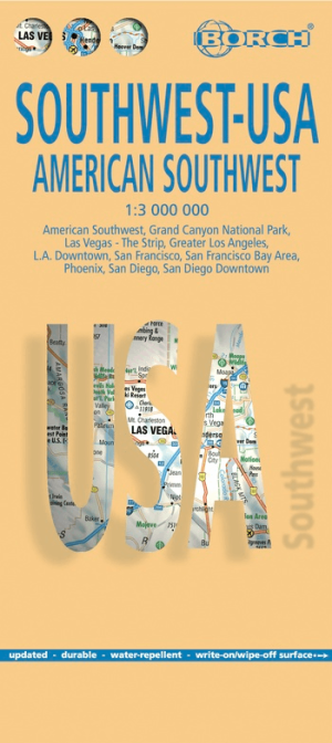 Landkaart USA 2 Zuid West - American Southwest - Borch