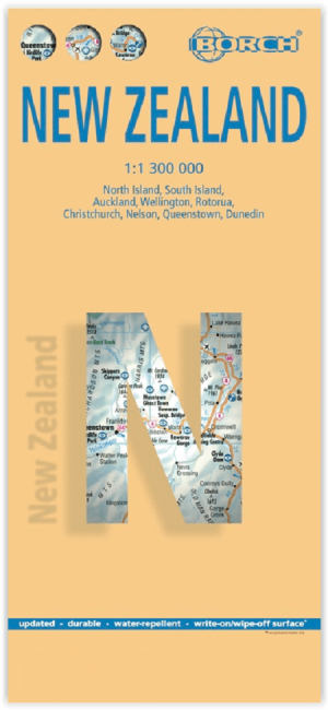 Landkaart Nieuw-Zeeland - Borch