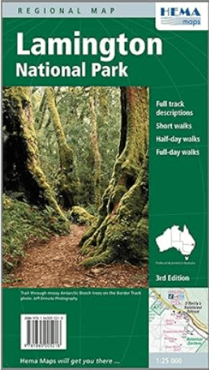 Wandelkaart Lamington National Park Autralia - Hema