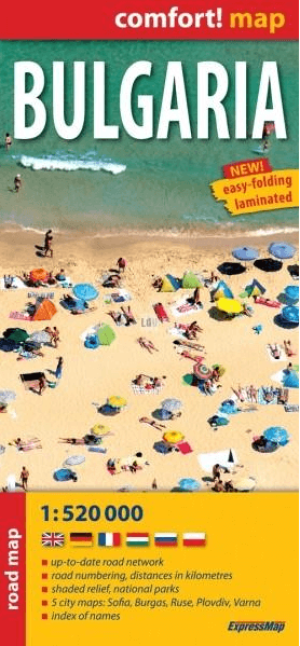 Landkaart Wegenkaart Bulgarije - Expressmap