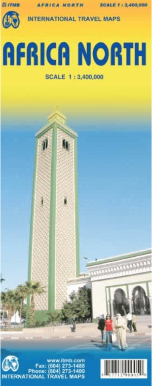 Landkaart Wegenkaart Noord Afrika - ITMB