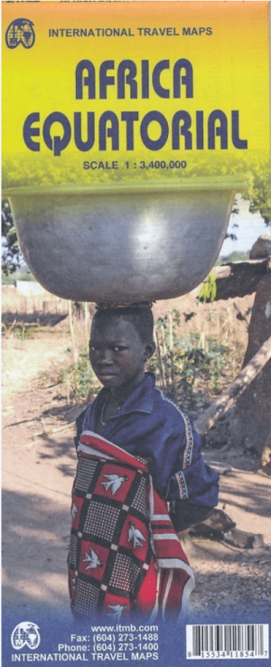 Landkaart Wegenkaart Afrika Equatoriaal - ITMB