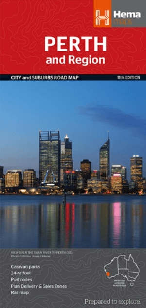Stadskaart plattegrond Perth & omgeving - Hema Maps