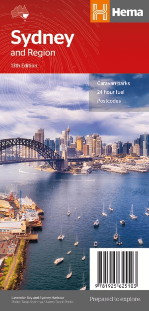 Stadskaart plattegrond Sydney NSW & omgeving - Hema Maps