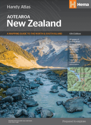 Wegenatlas Handy Atlas Nieuw-Zeeland NP - Hema Maps