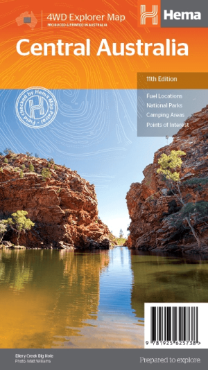 Landkaart Australië Centraal - Hema Maps