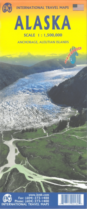 Landkaart Wegenkaart Alaska USA - ITMB