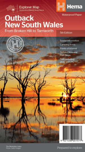 Landkaart Wegenkaart Explorer Map Outback New South Wales - Hema