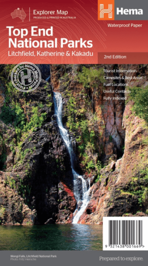 Landkaart Wegenkaart Explorer Map Top End National Parks - Hema