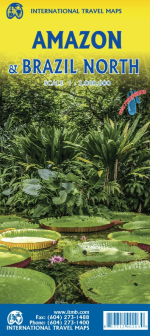 Landkaart Wegenkaart Amazon & Brazilië Noord - ITMB