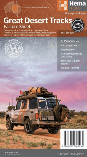 Landkaart Australië Great Desert Tracks (Oost) - Hema Maps