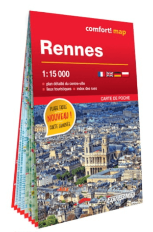 Stadskaart Plattegrond Rennes (Franstalig) MINI - ExpressMap
