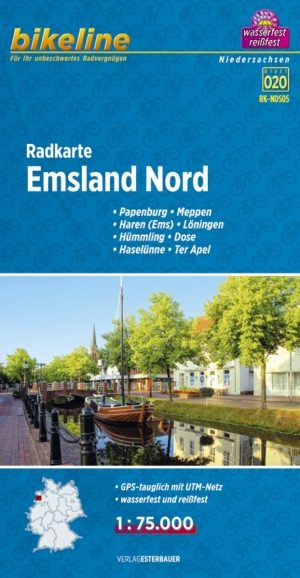 Fietstourkaart Emsland Nord - Estenbauer