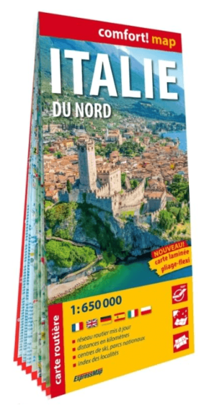 Landkaart Wegenkaart Noord Italië (Franstalig) - Expressmap