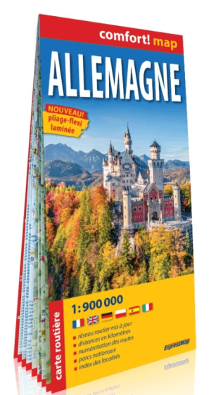 Landkaart Wegenkaart Duitsland (Franstalig) - Expressmap