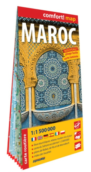 Landkaart Wegenkaart Marokko (Franstalig) - ExpressMap