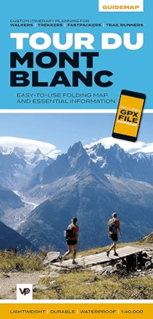 Wandelkaart Tour du Mont Blanc - Vertebrate Publ.