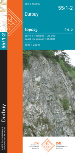 TOPO Wandelkaart 55/1-2 Durbuy - NGI