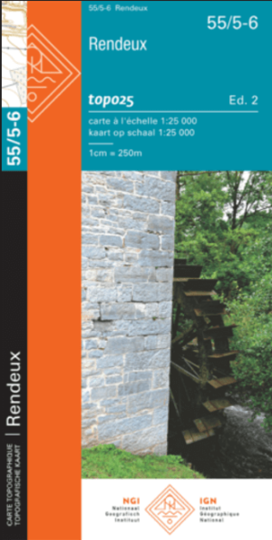 TOPO Wandelkaart 55/5-6 Rendeux - NGI