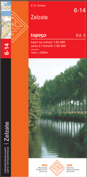 TOPO Wandelkaart 6-14 Zelzate - NGI