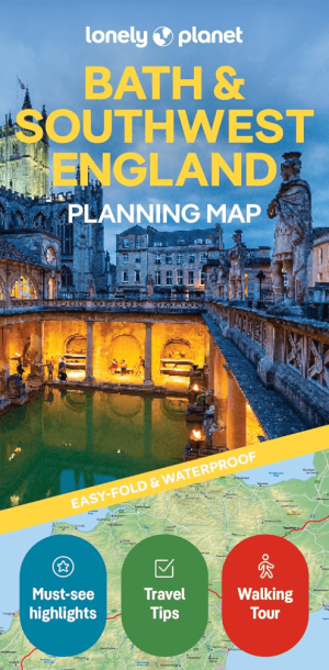 Landkaart Wegenkaart Bath & S.W. England Planning map - Lonely Pl