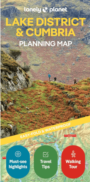 Landkaart Wegenkaart Planning map Lake District & Cumbria