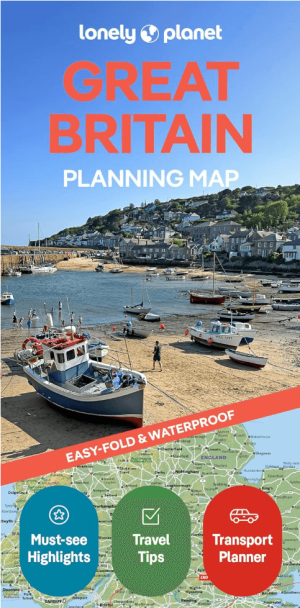 Landkaart Wegenkaart Planning map Great Britain - Lonely Planet