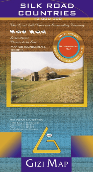 Landkaart Geografsche Wegenkaart Zijderoute - Gizi Maps