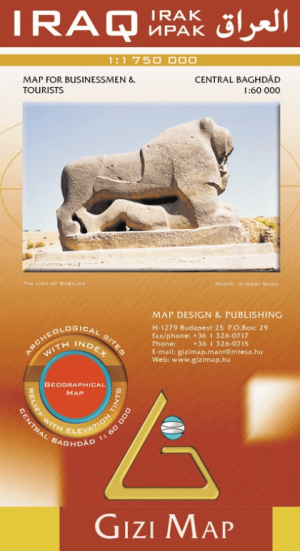 Landkaart Geografische Wegenkaart Irak - GiziMaps