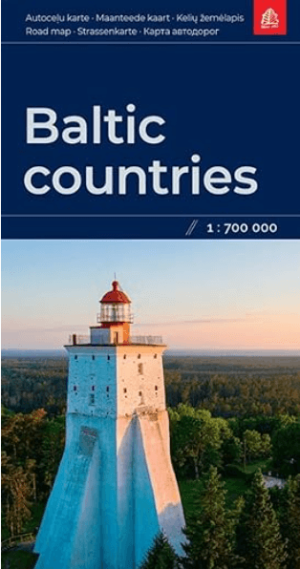 Landkaart Wegenkaart Baltische Staten - Jana Seta Publ.