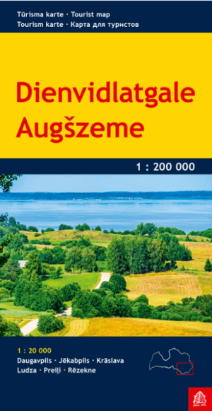 Landkaart Wegenkaart 6 Letland Z.O. Dienvidlatgale - Jana Seta