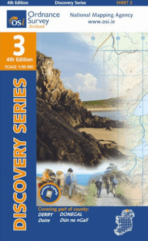 Wandelkaart 3 Donegal North East & Derry - OSI Ireland