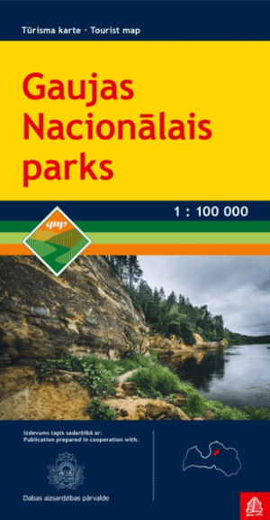 Landkaart Wegenkaart Gaujas Nationaal Park - Jana Seta