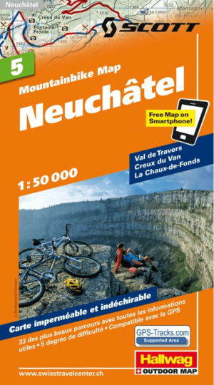 Mountainbike kaart 05 Neuenburg Neuchâtel - Hallwag