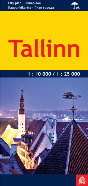 Stadskaart Plattegrond Tallinn Estland - Jana Seta Publ.