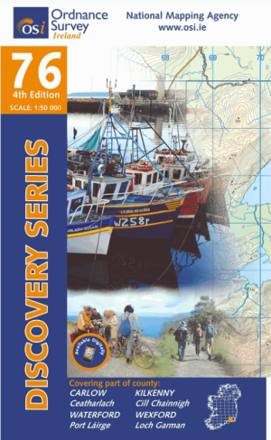 Wandelkaart 76 County Carlow, Kilkenny, Waterford & Wexford - OSI