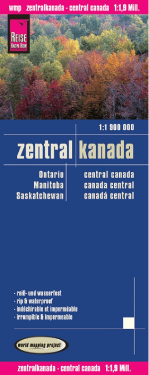 Landkaart Wegenkaart Canada Centraal - Reise Know-How Verlag