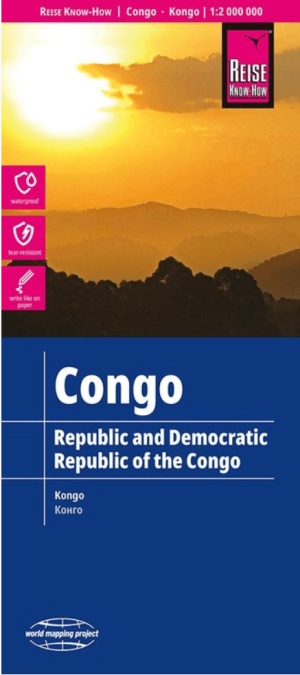 Landkaart Wegenkaart Congo Republiek - Reise Know-How Verlag