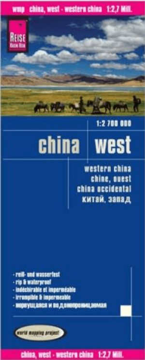 Landkaart Wegenkaart 3 China West - Reise Know-How Verlag