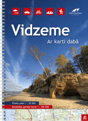 Wegenatlas Vidzeme Letland Noord - Jana Seta Publ.