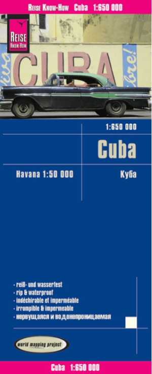 Landkaart Wegenkaart Cuba - Reise Know-How Verlag