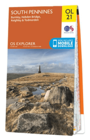 Wandelkaart OL21 South Pennines - OS