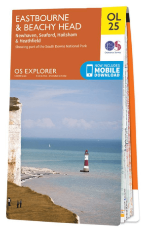 Wandelkaart OL25 Eastbourne & Beachy Head - OS